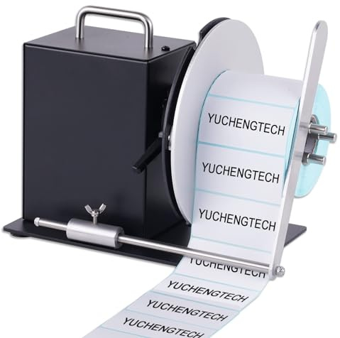 YUCHENGTECH Label Rewinder Machine - Automatic Two-way Label Rewinder, 100mm Width, 185mm Diameter, 1-3 in Inner Core, 0-10 inch/s Speed-Adjustable Automatic Labels Rewinders