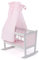 Bayer Chic 2000 - Puppenwiege, Wiege für Puppen, Puppenbett, Puppenmöbel, Puppenzubehör, Puntos grau