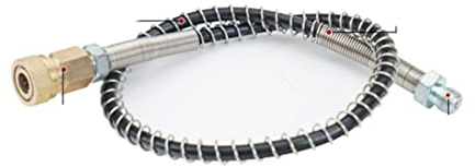 Högtryck PCP-slang pneumatisk luftpump Paintball Airgun Airsoft gevär med uttag M10 x 1–1 st Conenctor, 50 cm
