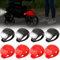 HIULLEN 8 Stück Kinderwagen Licht, Kinderwagenlicht Silikon, Wasserdichte LED Silikonleuchten mit Heller LED und 3 Leuchtfunktionen, Reflektoren Kinderwagen für Kinderwagen Outdoor Läufer