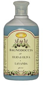 Fratelli Risso - Bagnodoccia all’Olio di Oliva e Lavanda, Bagnoschiuma corpo, Docciaschiuma Naturale, 1 Pezzo 500 ml