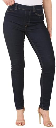 EX New Look Womens Emilee Jeggings Ladies Mid Rise Skinny Stretch Denim Pants (UK, Numeric, 16, Regular, Regular, Indigo)