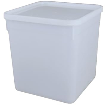 CaterCo 10L Plastic Ice Cream Food Storage Containers with Lids - 20 Pack - BPA-Free, Leakproof, Freezer & Microwave Safe Tubs for Food, Meal Prep & Takeaway (10L Containers with Lids - 20 Pack)