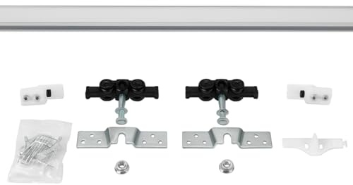 Brackle Datek Kit per Porta Scorrevole con Binario portata fino a 80KG (150 cm)