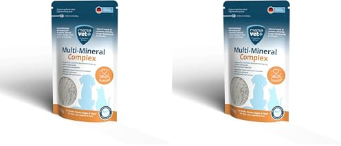 Marsavet Multi-Mineral Complex Poudre Barf Complete - Complément Alimentaire pour Chiens, Chats et Autres Animaux Domestiques avec Vitamines, Minéraux, Oméga 3 et Taurine. (Lot de 2)