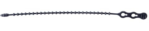 nVent GARDNER BENDER 46-8BEADBK Beaded Cable Ties, 8 in., 70 lb. strength