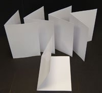 Pliable A5 à A6 Cartes de vœux vierges photo brillant pour imprimantes jet d'encre 240 g/m² 50 cartes