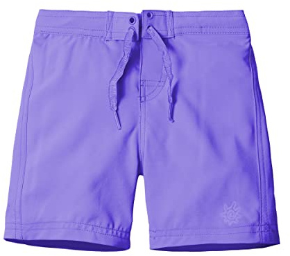 UV SKINZ Girls' Board Shorts with UPF 50+ Sun Protection - Lined Board Shorts, Swim Bottoms - Purple - 14