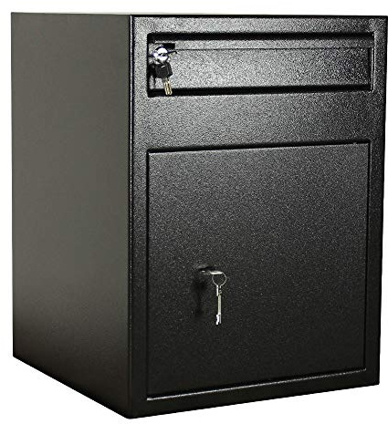 Profirst Epsilon 2 Coffre-fort à introduire-Serrure à double panneton-Noir-LxH en cm 46x60-matériel de fixation inclus