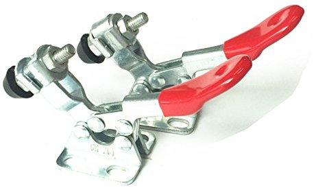 Qiorange 2Pcs Tenue rapide Rouge Horizontal Poignée Pince Genouillère 27Kg 60 Lbs (2pcs Type D)