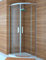 Mampara de Ducha Semicircular- 2 Hoja Fija y 2 Puerta Corredera - Cristal de Seguridad de 6 mm - Modelo Trescientos Circle (90 x 90 Curva Roca)