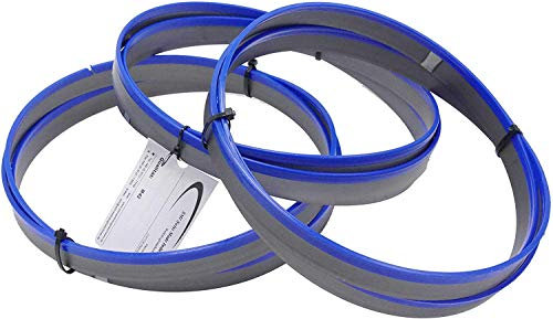 SMI Lot de 3 lames de scie à ruban bi-métal M42 - Dimensions : 2450 x 27 x 0,90 mm - 8/12 dents par pouce - Pour Carif, MEP, FMB, Thomas