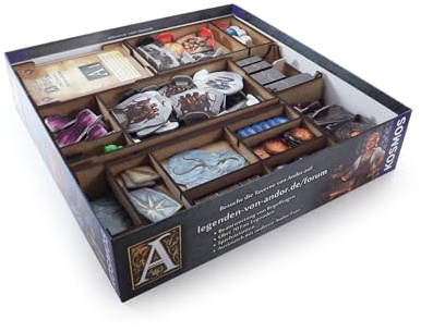 Feldherr Brettspiel Organizer kompatibel mit Die Legenden von Andor: Die Reise in den Norden + Erweiterung Der Sternenschild