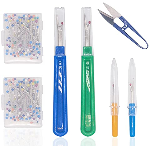 Kit Taglia-Cuciture per Cucito, 5 Pezzi, con Forbici, ,Colori Assortiti Unpicker Strumenti di Cucito,Attrezzi da Cucito ,Professionisti Principiante Cappello Soprabito Giacca Pantaloni