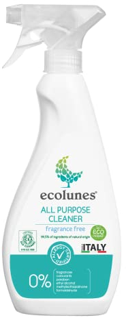 Ecolunes detergente multiuso senza profumo 99,5% di ingredienti di origine naturale, ipoallergenico, non provoca allergie, approvato da AllergyCertified, dermatologicamente testato, 500 ml