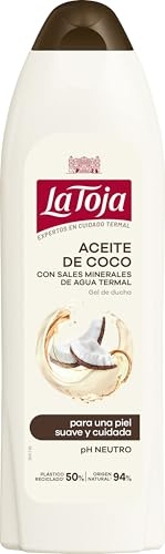 La Toja Gel de Ducha Aceite de Coco, Piel Irresistiblemente Suave, Cuidada y Llena de Vitalidad, Protege Frente la Sequedad, 600 ml