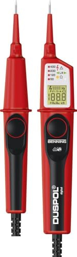 BENNING DUSPOL digital Zweipoliger Spannungsprüfer kalibriert (ISO) CAT III 1000 V, CAT IV 600V LCD, Vibration, Akustik