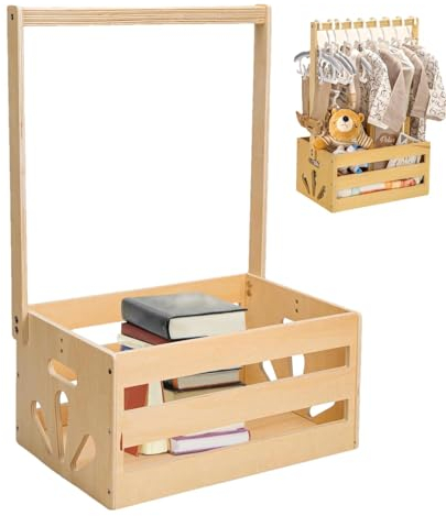 Babyparty Korb Aus | Aufhängbarer Babykorb | Praktischer Babyparty Kistenschrank Mit Reling | Tragbarer Aufbewahrungsschrank Für Klein Kinderpartys | Babyparty Kiste Für Neugeborene Neue Eltern