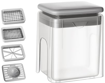Veggie Master 4-i-1 grönsakshackare och skivare för potatischips | Potatishackare lökskärare äpplen handverktyg för effektiv förberedelse