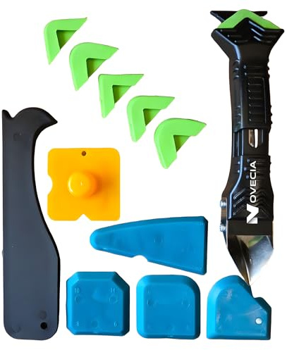 Outil 2-en-1 Grattoir et Lisseur de Joints Silicone Novecia