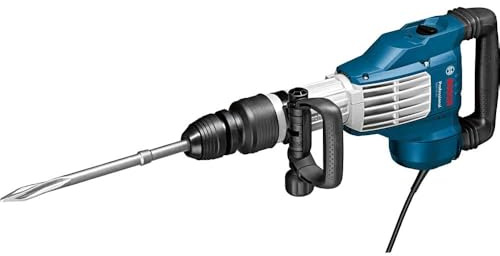 Bosch Professional Demolition Hammer with SDS max GSH 11 VC (110V, 1.700W, 23J, incl Grease Tube, Machine Cloth, Pointed Chisel, SDS max, RTec Speed, 400 mm, in Carrying case)