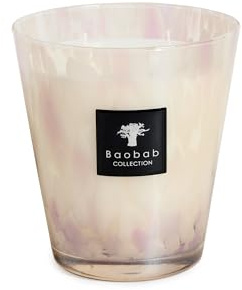 Baobab Max 16 Pearls White Bougie en Cire, 16 cm, 16 x 10 x 16 cm