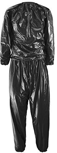 JJOnlinestore - 1x Hochleistungs-Sauna-Anzug | Schwitzanzug Zum Abnehmen | Sauna Suit Super-Trainingsanzug für Fitness, Fitnessstudio, Boxer, Schwarze Farbe, Einheitsgröße