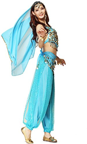 Mejor conjunto de disfraz de danza del vientre para mujer.