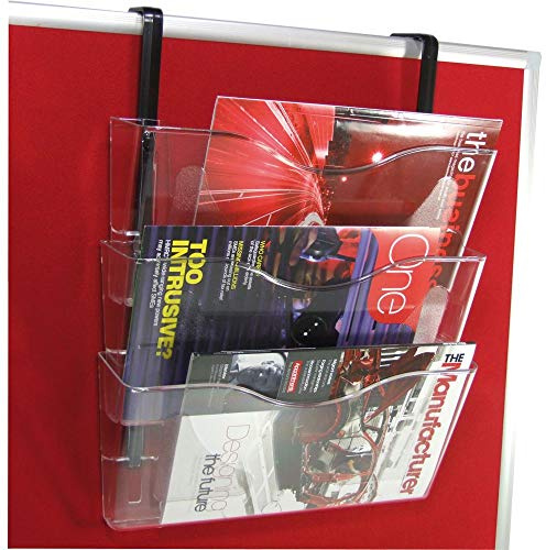 Deflect-O Landscape Hanging Literature Pocket - Crystal