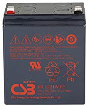 CSB HR1221W Sealed Lead Acid (VRLA) 12V batterie rechargeable - Batteries rechargeables (21 Wh, Sealed Lead Acid (VRLA), 12 V, Noir)