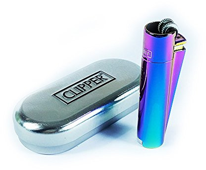 Ismoketime - Mechero de pedernal para regalo de Navidad, diseño de arcoíris