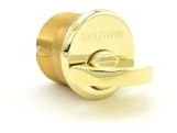 Baldwin 8441 Turn Knob Cylinder 1 Mortise Lock Turn Piece from 8440 Series, Lifetime Polished Brass
