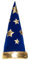 Boland 04228 - Hut Wizard, Zauberer, Magier, Hexe, Kopfbedeckung, Karneval, Kostüm, Mottoparty