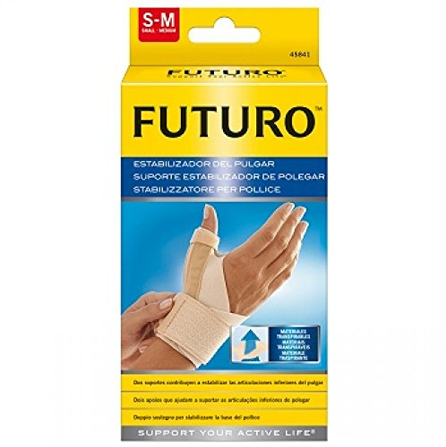 Futuro Tutore Stabilizzatore per Pollice Destro/Sinistro, L/XL, Pollice: 6.3 - 7.6 cm, Polso: 17.7 - 23.0 cm, Dispositivo Medico Marcato CE, Beige