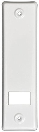 Gurtwicklerblende mit Gurtausbau Lochabstand 160mm Blende für Gurt, Abdeckplatte Farbe Weiß, ALU