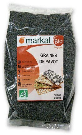 MARKAL Graines de pavot 250G Bio -