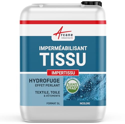 Imper Tissu, impermeabilizzante per tessuti tessili, anti macchia, protezione per ombrelloni, tende, moquette, tappeti, tende e tovaglie