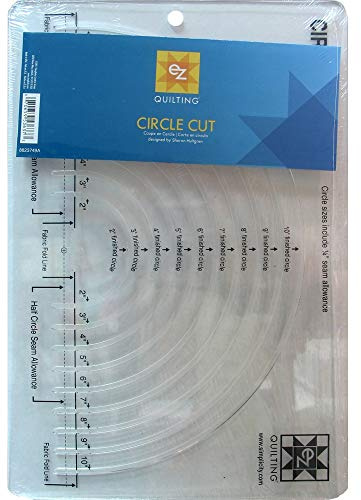 EZ Quilting Simplicity Plantilla acrílica de Corte Circular fácil, 12 x 8 x 0.13 Pulgadas