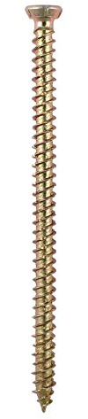 TIMCO Viti per calcestruzzo a testa svasata piatta gialla - 7,5 x 100