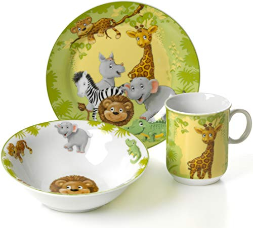 Ritzenhoff & Breker Jungle Animals 006940 Children's Dinnerware Set 3 Pieces
