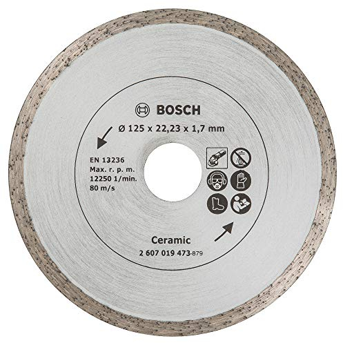 Bosch Home and Garden Professional Disco Diamantato per Piastrelle, Nero, 125 mm