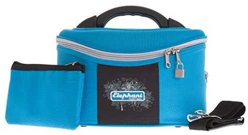 SPEAR Beautycase Elephant Schminkkoffer Kosmetikkoffer mit Extra Polstertasche (Blau 12400)