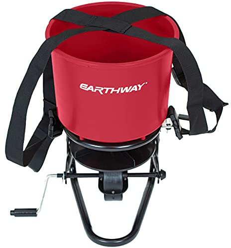 EarthWay 3100 40 LB Professional Chest Mount Hand Crank Broadcast Spreader Including Even Spread Technology, Comfortable & Adjustable Harness Strap and Rain Cover