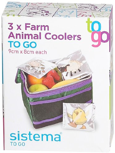 Sistema 1-Piece Animal Lunch Coolers, Silver