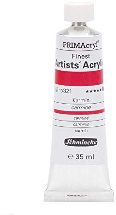 Schmincke – PRIMAcryl® - feinste Künstler-Acrylfarben, Karmin - 35 ml
