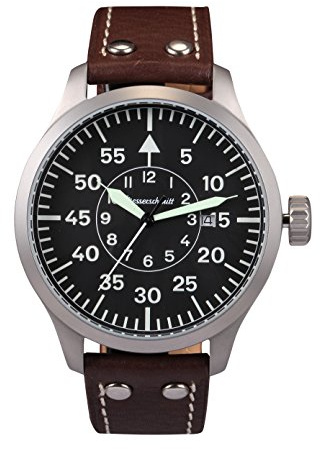 Messerschmitt me-47 X L – Uhr für Männer, Lederband