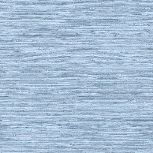 York Wallcoverings Nautical Living Horizontal Grass Cloth Removable Wallpaper, Faded Deni Blue/Chambray Blue/Grey