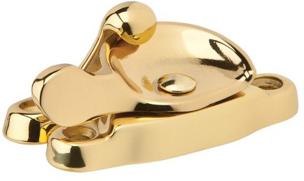 SCHLAGE Ives by Schlage 07MB3 Schlage 07Mb-605 Sash Crescent Lock, Solid, Bright, Brass