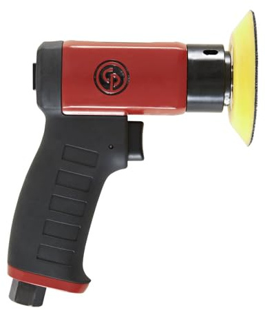 Chicago Pneumatic CP7200 - Air Random Rotary Sander Tool, Home Improvement, Woodworking Tools, Polisher, Rust Removal, Heavy Duty, Rotary Tool, Pistol Handle, Hook & Loop, 3 Inch (75 mm), 15000 RPM
