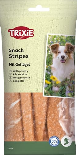 Trixie Hundeleckerli Geflügel-Stripes Hundesnack - herzhaftes Leckerli mit Geflügel, ohne Zuckerzusatz 100 g 10 St. - 3156